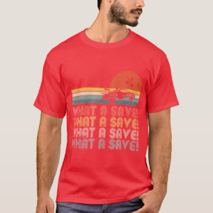 What a save Vintage Retro Rocket Soccer Car League T-Shirt