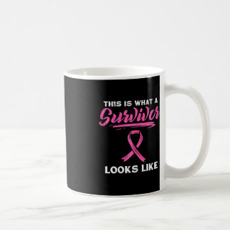 What A Survivor Looks Like Breast Cancer Awareness Coffee Mug