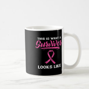 What A Survivor Looks Like Breast Cancer Awareness Coffee Mug