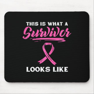 What A Survivor Looks Like Breast Cancer Awareness Mouse Pad
