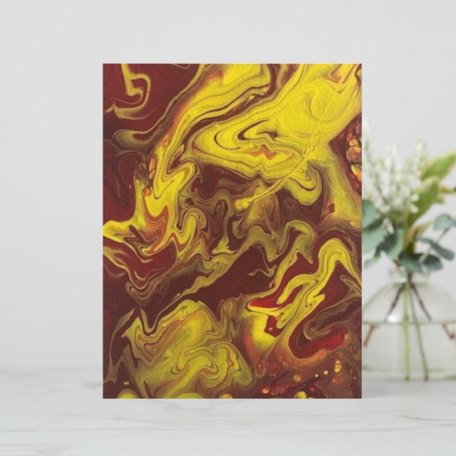 What a view! Golden Scrapbook paper. (Standing Front)