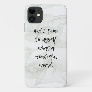 What a Wonderful World iPhone 11 Case