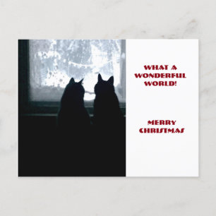 What a wonderful world! holiday postcard