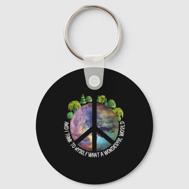 What A Wonderful World  Keychain (Front)