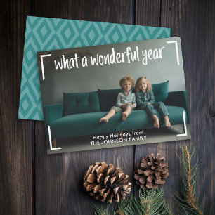 What a Wonderful Year - Christmas Photo Holiday Card