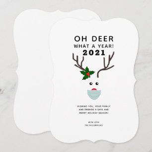 What A Year 2021 Funny Christmas Saying Reindeer