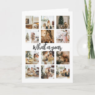 What a Year Photo Christmas Personalized Holiday Card
