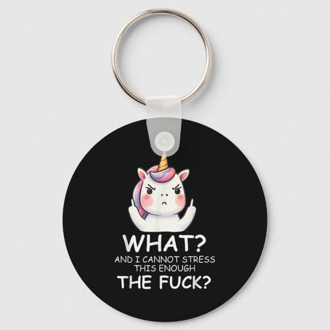 What &amp; I Cannot Stress This Enough The Fck Sig Keychain (Front)
