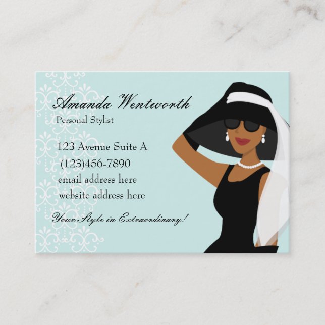 What an Extraordinary Hat! Business Card (Front)