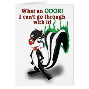 'What an odour!' Funny Sobriety Card