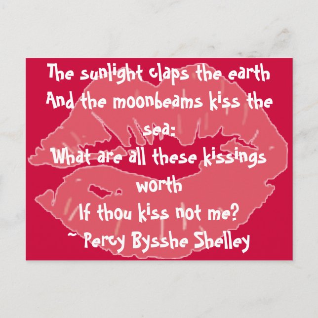 What are all these kissings worth... PostCard (Front)