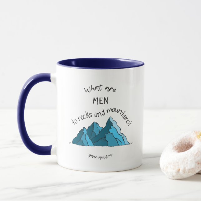 What are Men to Rocks and Mountains? Ringer Mug (With Donut)