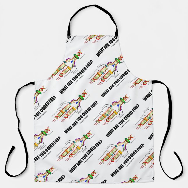 What Are You Coded For? DNA Replication Humour Apron (Front)