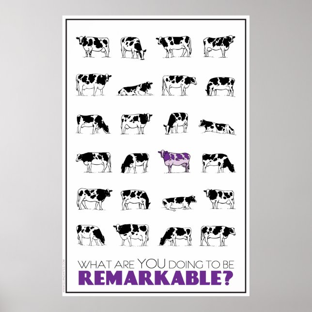 What are YOU doing to be REMARKABLE? Poster (Front)