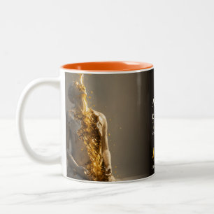 What Arrives Without Cost Book Quote Two-Tone Coffee Mug