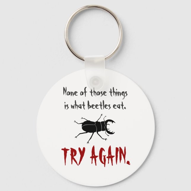 What Beetles Eat Keychain (Front)