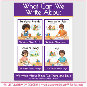 What Can We Write About Teacher Anchor Chart