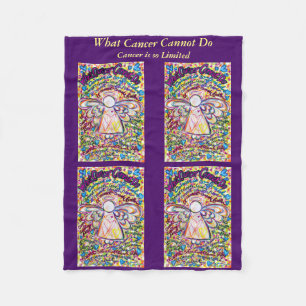 What Cancer Cannot Do Angel Art Soft Chemo Blanket