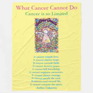 What Cancer Cannot Do Angel Chemo Custom Blanket