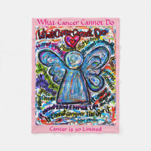What Cancer Cannot Do Angel Chemo Custom Blanket