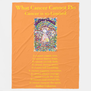 What Cancer Cannot Do Angel Chemo Custom Blanket