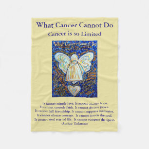 What Cancer Cannot Do Angel Chemo Custom Blanket