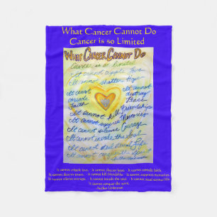What Cancer Cannot Do Angel Chemo Custom Blanket