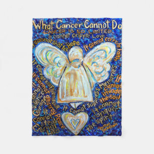 What Cancer Cannot Do Angel Chemo Custom Blanket