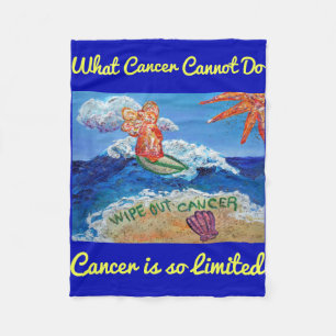 What Cancer Cannot Do Angel Chemo Custom Blanket