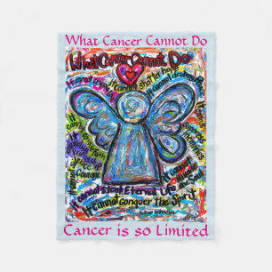 What Cancer Cannot Do Angel Chemo Custom Blanket