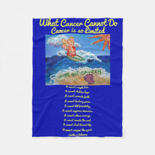 What Cancer Cannot Do Angel Chemo Custom Blanket