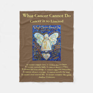 What Cancer Cannot Do Angel Chemo Custom Blanket