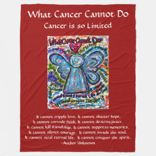 What Cancer Cannot Do Angel Chemo Custom Blanket