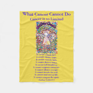 What Cancer Cannot Do Angel Chemo Custom Blanket