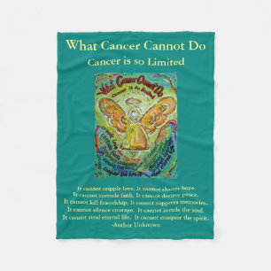 What Cancer Cannot Do Angel Chemo Custom Blanket