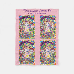 What Cancer Cannot Do Angel Chemo Custom Blanket