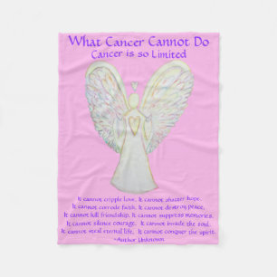 What Cancer Cannot Do Angel Chemo Custom Blanket