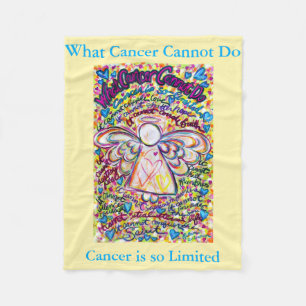 What Cancer Cannot Do Angel Chemo Custom Blanket