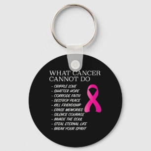 What Cancer Cannot Do -   Awareness - Inspiration Keychain