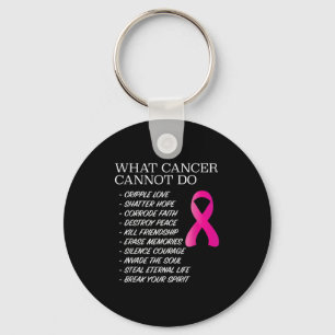 What Cancer Cannot Do - _ Awareness - Insration Keychain