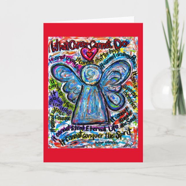 What Cancer Cannot Do Custom Art Greeting Card (Front)