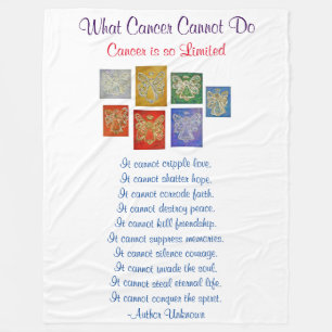 What Cancer Cannot Do Guardian Angel Chemo Blanket