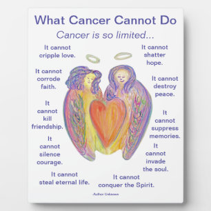 What Cancer Cannot Do Poem Angel Art Plaque