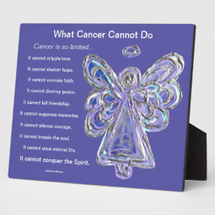 What Cancer Cannot Do Poem Angel Art Plaque