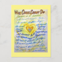 What Cancer Cannot Do Poem Angel Art Postcards