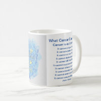 What Cancer Cannot Do Poem Angel Coffee Mug Cup