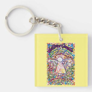What Cancer Cannot Do Poem Angel Pendant Keychain