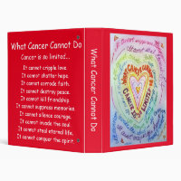 What Cancer Cannot Do Poem Heart Binder