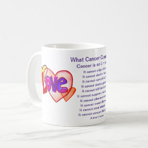What Cancer Cannot Do Poem Heart Coffee Mug Cup