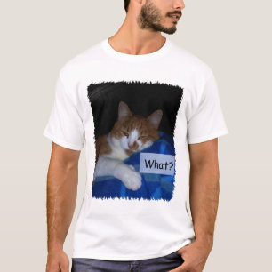 What?  Cat Humour Tshirt